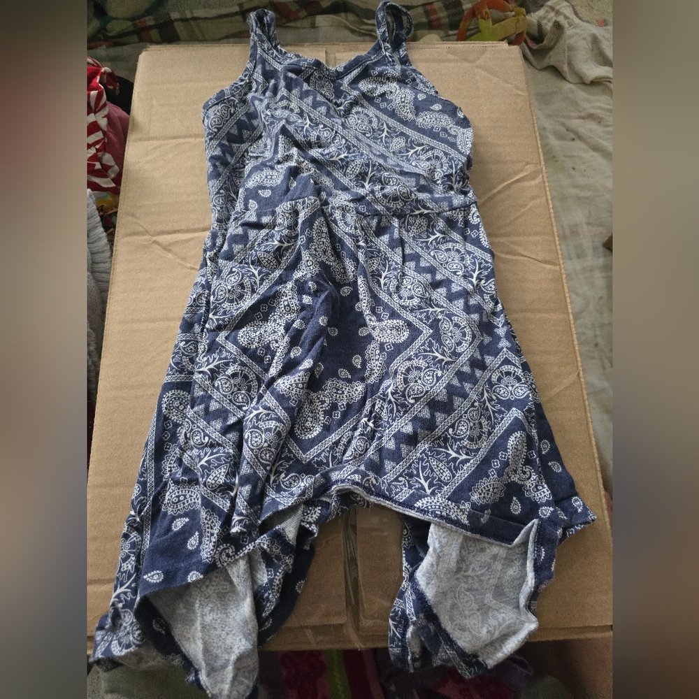 Blue And White Dress, No Size Tag, Looks Like Size 2T, Can Measure